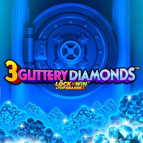 3 Glittery Diamonds online game logo by PearFiction Studios on 500-casinos.org