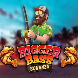 Bigger Bass Bonanza slot logo by Pragmatic Play at 500 Casino