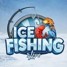 Ice Fishing Live slot logo by Evolution at 500 Casino