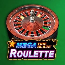 Mega Fire Blaze Roulette online game logo by Playtech on 500-casinos.org