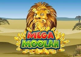 Mega Moolah slot logo by Games Global at 500 Casino