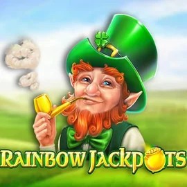 Rainbow Jackpots logo by Red Tiger Gaming 500 Casino